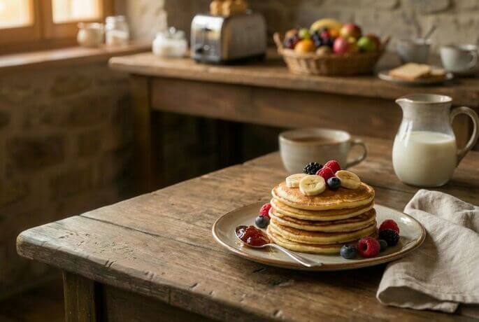 Pancake senza glutine con farina di miglio