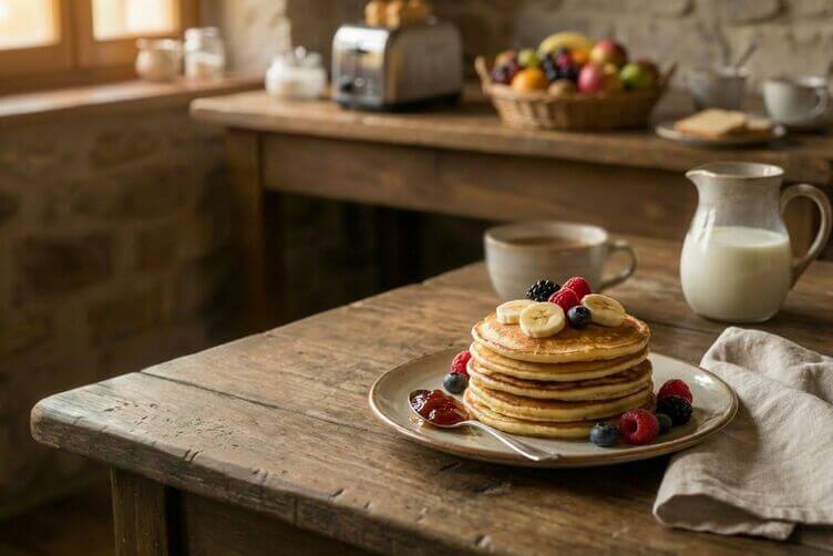 Pancake senza glutine con farina di miglio