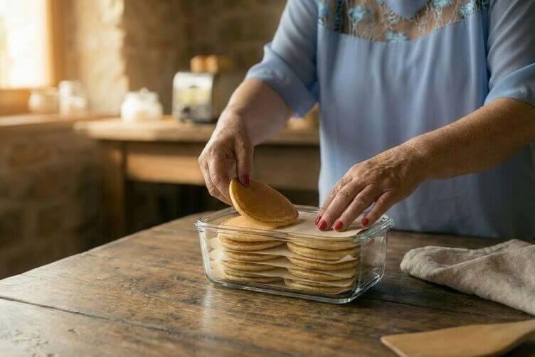 Pancake senza glutine con farina di miglio e tiziana conservazione in frigo