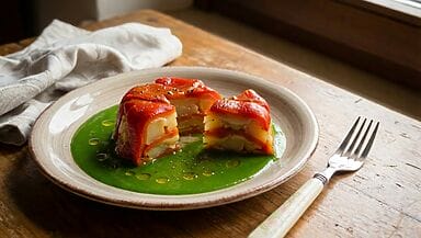 Timballo di peperoni con patate
