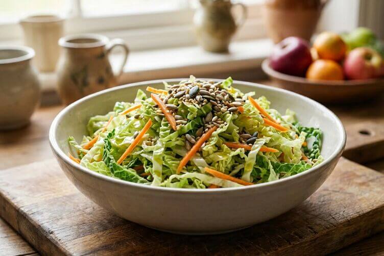 Verza cruda in insalata