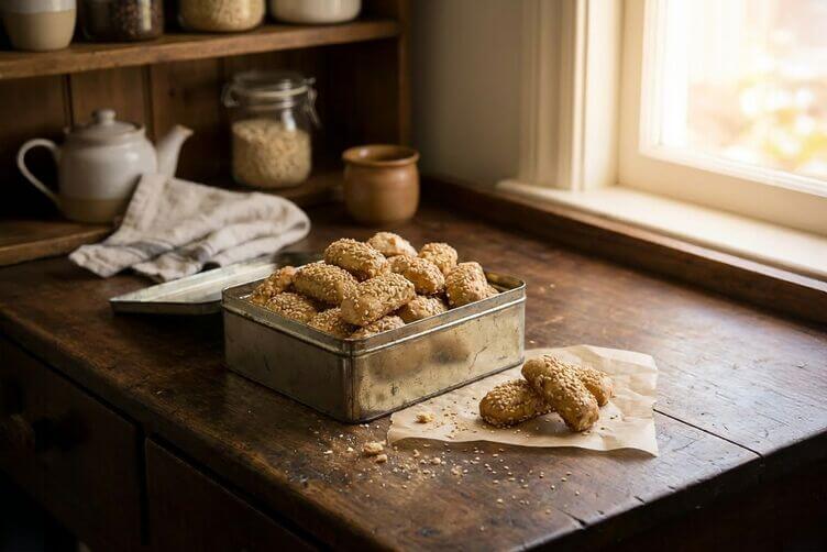 biscotti reginelle e conservazione in scatola di latta biscotti reginelle e conservazione in scatola di latta