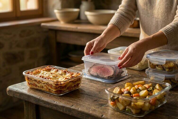 Come conservare gli avanzi di Natale: consigli della nonna per mangiarli sereni Come conservare gli avanzi di Natale: porzionare lasagne e arrosto in contenitori bassi