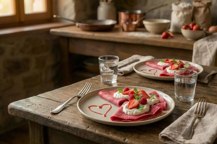 crêpes rosa senza glutine crêpes rosa senza glutine 1