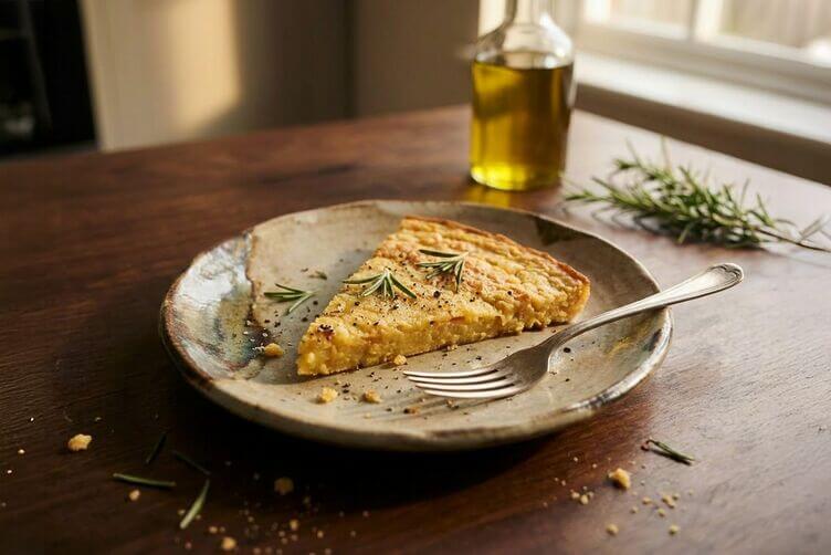 fetta di farinata di ceci 