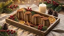 Mini tiramisù a forma di pandorini per un Natale gustoso Mini tiramisù a forma di pandorini per un Natale gustoso