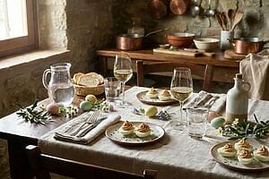 Uova sode ripiene al prosciutto di York per Pasqua Uova sode ripiene al prosciutto di York per Pasqua