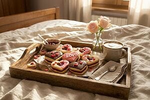 Biscotti a cuore senza glutine e senza lattosio per San Valentino