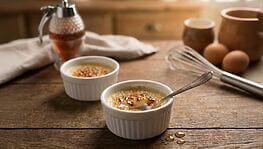 Creme brulèe al miele di fiordaliso