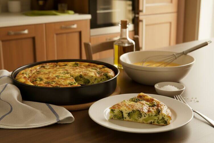 Frittata al forno con broccoli Frittata al forno con broccoli