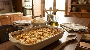 Gratin di rape bianche senza glutine e senza lattosio