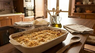 Gratin di rape bianche senza glutine e senza lattosio