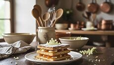 Millefoglie con marmellata di arance e sambuco