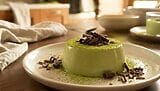 Panna cotta al tè matcha e cioccolato, un dolce di classe