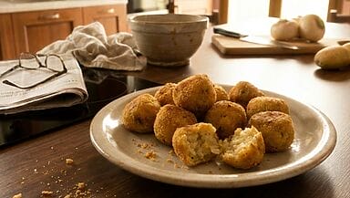 Polpette di rape bianche e patate dorate v