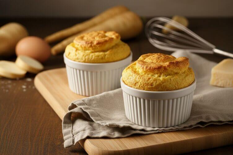 Soufflé salati di pastinaca Soufflé salati di pastinaca