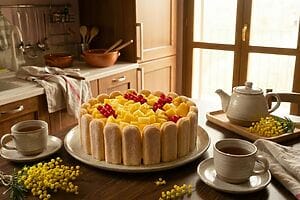 Charlotte mimosa senza cottura: il dolce ideale dell’8 marzo (senza glutine)