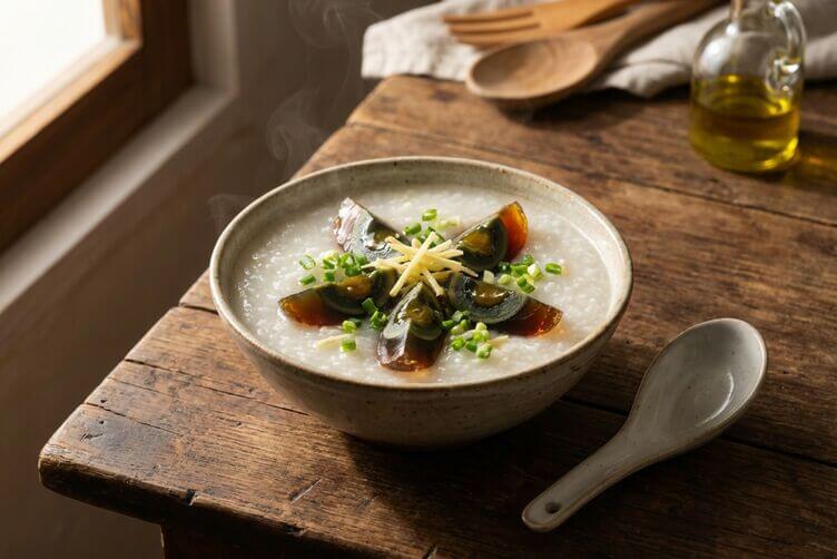 congee con uovo centenario congee con uovo centenario