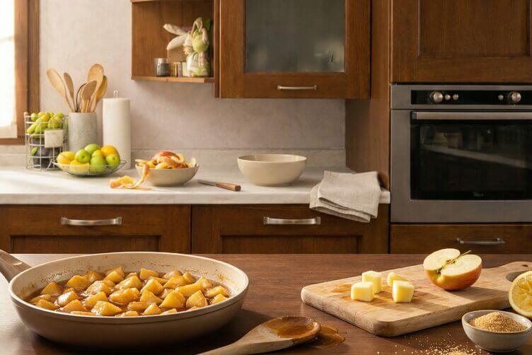 cottura mele per crumble di san biagio