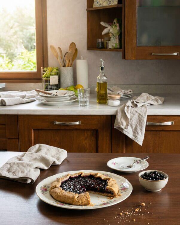 crostata con confettura di ribes nero crostata con confettura di ribes nero