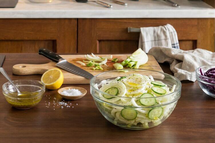 insalata croccante finocchi e cetrioli insalata croccante finocchi e cetrioli