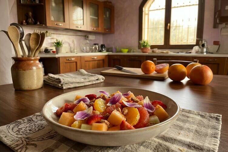 macedonia di tulipani e pompelmi