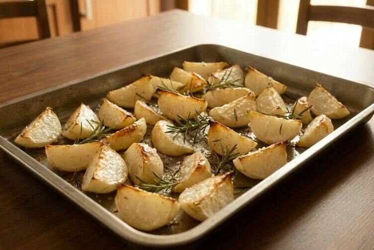  spicchi di rape bianche al forno