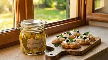 rape bianche sott'olio aperitivo