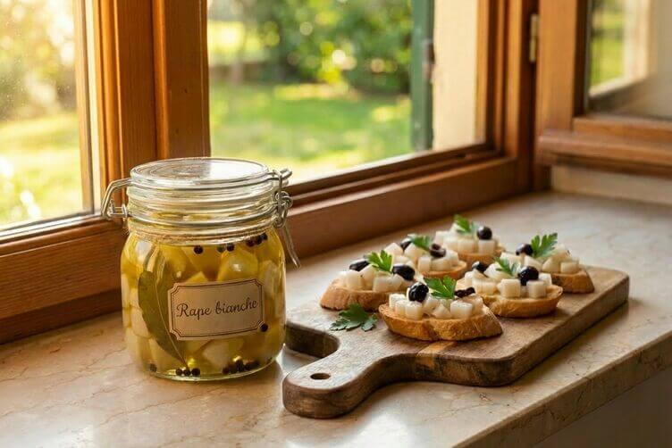 rape bianche sott'olio aperitivo