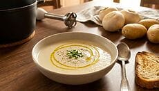 Vellutata di rape bianche e patate