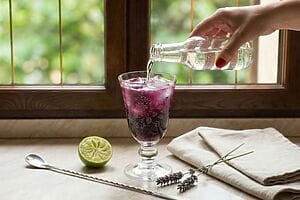 Gin Fizz al mirtillo e lavanda, una gradita variante Gin Fizz al mirtillo e lavanda, una gradita variante