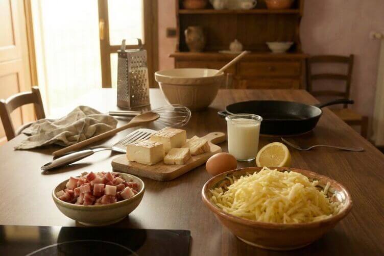 Rosti con taleggio e speck ingredienti Rosti con taleggio e speck ingredienti