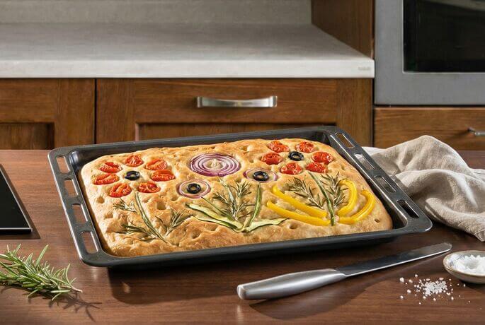 focaccia ricamata senza glutine