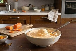 Gelato alla carota fatto in casa, una ricetta facile e cremosa