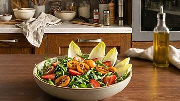insalata con nespole e fragole