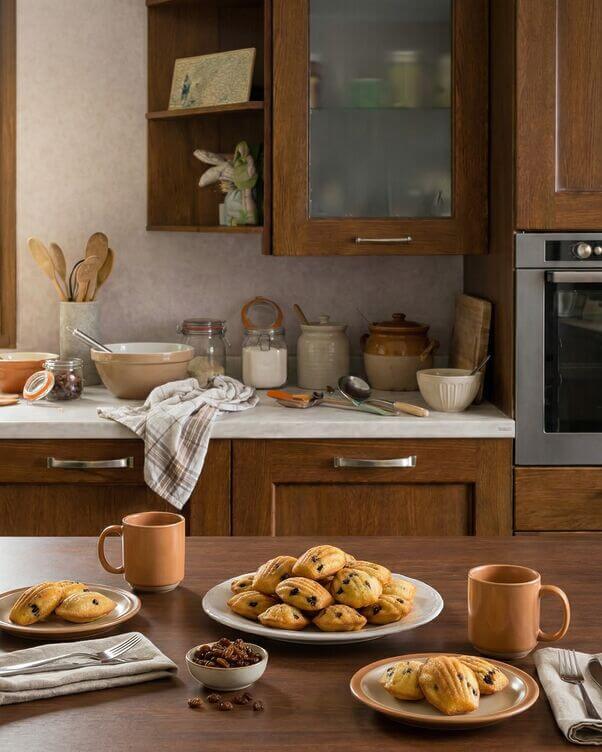 madeleines con miglio a colazione