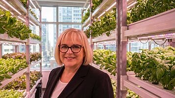 nonnapaperina in visita a una Vertical farm urbana