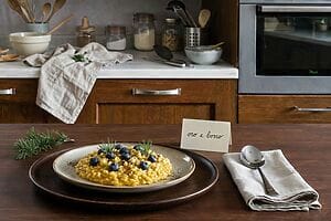 Risotto oro e bosco: il trend della cucina olimpica 2026 Risotto oro e bosco: il trend della cucina olimpica 2026