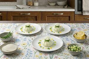 Fagottino di daikon all’erba cipollina, un antipasto elegante e fresco Fagottino di daikon all’erba cipollina, un antipasto elegante e fresco