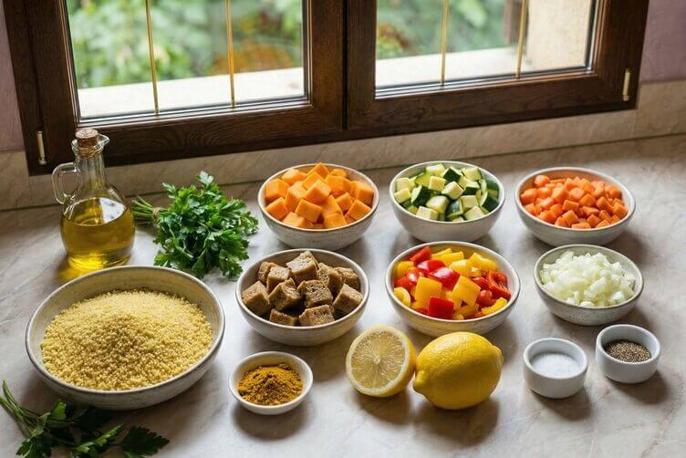 cous cous con verdure ingredienti