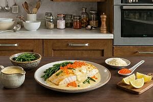 Filetto di orata con salsa Mornay, un secondo elegante e ricco di gusto Filetto di orata con salsa Mornay, un secondo elegante e ricco di gusto