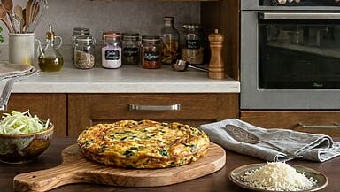 frittata indivia e formaggio