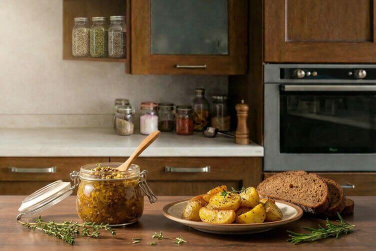 patate tiepide con pesteda