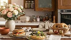 tavola con bagel senza glutine