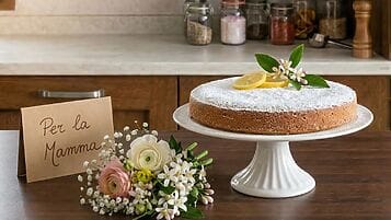 torta caprese al limone