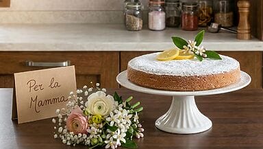 torta caprese al limone