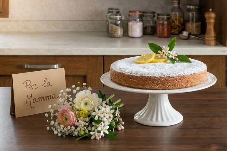 torta caprese al limone