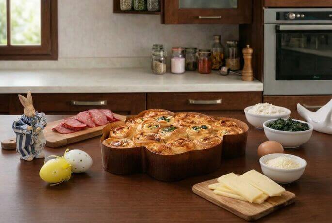 Colomba salata di pasta sfoglia