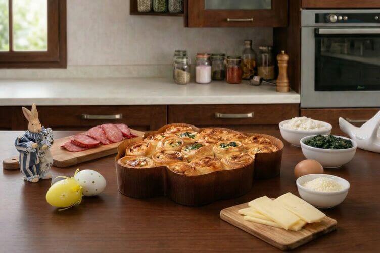 Colomba salata di pasta sfoglia