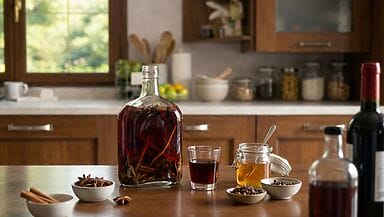 Mamajuana: cos’è davvero il drink simbolo della Repubblica Dominicana Mamajuana: perché oggi incuriosisce sempre di più Mamajuana è una parola che attira subito l’attenzione, ma spesso viene spiegata in modo sbrigativo. C’è chi la chiama rum aromatizzato, chi liquore alle spezie, chi la lega solo ai viaggi ai Caraibi. In realtà il suo fascino nasce proprio dal fatto che non si lascia chiudere in una formula troppo corta: la mamajuana è prima di tutto un infuso alcolico dominicano che mette insieme rum, vino rosso, miele, cortecce, radici ed erbe. È una di quelle bevande che raccontano un luogo molto più di tante cartoline. Quando si guarda una bottiglia di mamajuana si vede già un mondo: il vetro colmo di liquido rosso scuro, i legni immersi, il profumo caldo, il gesto lento di chi la versa in piccoli bicchieri. Se amate i distillati dal gusto pieno, potete leggere anche questa guida ai migliori rum, così da entrare ancora meglio nel suo universo. Consiglio della nonna: la mamajuana non va letta come un semplice superalcolico da bere in fretta. Dà il meglio quando la si assaggia piano, cercando miele, spezie, legno e quella nota calda che resta in bocca a lungo. Negli ultimi tempi se ne parla di più anche in Italia, perché cresce la voglia di scoprire bevande legate a un territorio vero, con una storia alle spalle e un gusto che non somiglia ai soliti liquori da scaffale. La mamajuana risponde bene a questa voglia di novità, ma lo fa con un’anima antica, popolare, piena di racconti e gesti tramandati. Chi segue Nonna Paperina sa che mi piace farvi scoprire cibi e bevande che aprono la porta a una cucina più ampia, più viva, più curiosa. In questo caso il viaggio porta nella Repubblica Dominicana, la stessa terra che regala anche prodotti splendidi come il cacao dominicano, ricco di storia e di gusto. In breve: la mamajuana è una bevanda tipica della Repubblica Dominicana, fatta con rum, vino rosso, miele, erbe, cortecce e radici. Non è una ricetta fissa, perché ogni famiglia e ogni zona può avere il suo modo di farla. In genere è senza glutine e senza lattosio, ma non è vegana nella forma classica per via del miele. In cucina e a tavola colpisce per il gusto caldo, speziato e un po’ dolce, che la rende diversa dai liquori più comuni. Mamajuana: cos’è e come si gusta Che cos’è la mamajuana La mamajuana è una bevanda che nasce da una macerazione. Dentro la bottiglia si mettono cortecce, radici, erbe e spezie, poi si aggiungono rum, vino rosso e miele. Il risultato non è uguale a un classico liquore alle erbe e non è nemmeno simile a un rum liscio: sta nel mezzo, ma con una sua voce chiara. Il bello è proprio qui. La mamajuana non punta sulla purezza di un solo ingrediente, ma sull’incontro di più anime. Il rum porta calore, il vino rosso dà corpo, il miele ammorbidisce, mentre erbe e legni lasciano una scia più profonda. Quando è fatta bene, non risulta pesante né stucchevole. Ha invece un gusto largo, pieno, che cambia mentre la si beve. Molti la scoprono in vacanza e se ne innamorano perché ha un profumo che resta in mente. Però la mamajuana non è solo una curiosità da viaggio. È una bevanda di casa, da regalo, da tavola, da chiacchiera lenta. Proprio per questo merita un articolo più preciso e meno svelto del solito. La mamajuana tra storia e racconto popolare Quando si parla di mamajuana si entra in un mondo in cui storia e racconto popolare si toccano. Le sue radici vengono legate alla tradizione dei Taíno, il popolo che viveva sull’isola di Hispaniola prima dell’arrivo degli europei. In origine si parla di un uso delle erbe in forma di infuso; con il tempo, e con l’arrivo degli alcolici, quella base si è trasformata nella bevanda che conosciamo oggi. Questo passaggio spiega bene perché la mamajuana venga vista come qualcosa di più di un drink. Nella cultura dominicana è una presenza che unisce memoria, casa, festa e anche un po’ di leggenda. La sua fama di bevanda “tonica” o afrodisiaca fa parte di questo immaginario, ma va letta per quello che è: un racconto popolare, non una promessa da prendere alla lettera. Se vi piace andare alla fonte delle tradizioni, potete scoprire di più qui sul mondo taíno. È un passaggio utile anche per capire perché la mamajuana venga sentita come una bevanda identitaria, e non come una semplice moda del momento. Lo sapevi che… In molti casi il nome mamajuana richiama anche il tipo di bottiglia usata per la macerazione. Già questo ci dice quanto contenitore, rito e bevanda siano legati tra loro. Che gusto ha la mamajuana Il gusto della mamajuana cambia da bottiglia a bottiglia, ed è una delle sue cose più belle. In alcune versioni il miele si sente di più e il sorso è più morbido. In altre esce prima la nota del rum, con un finale più asciutto. Poi arrivano le spezie, il legno, qualche punta balsamica o amara che rendono tutto più ricco. Chi prova la mamajuana per la prima volta si aspetta a volte un rum dolce, quasi da dessert. Non è così. Certo, può avere una vena morbida, ma resta una bevanda con carattere. Non punta solo sul dolce: gioca sul contrasto tra calore, spezie e fondo erbaceo. Proprio per questo va capita, non solo bevuta. Il colore tende al rosso scuro o al rubino carico. Anche l’aspetto conta, perché prepara già il palato. Nel bicchiere piccolo e trasparente la mamajuana colpisce subito, e quel colpo d’occhio fa parte dell’esperienza tanto quanto il profumo. Come si beve la mamajuana e quando offrirla La mamajuana si beve spesso in piccole dosi. Non è una bevanda da bicchieri grandi o da consumo frettoloso. Si serve di solito a temperatura ambiente oppure con poco ghiaccio, così da non spegnere troppo i profumi. In questo ricorda certe bevande da fine pasto che hanno bisogno di un momento loro. Sta bene dopo cena, ma può trovare spazio anche in un contesto conviviale, quando si vuole portare in tavola qualcosa che faccia parlare. Ha quella forza gentile che accende la curiosità degli ospiti. In una cena a tema caraibico o in un finale di serata con cioccolato fondente e frutta secca può dire davvero la sua. Per chi ama il mondo dei drink ma cerca anche opzioni più leggere in altri momenti, segnalo pure queste idee di cocktail analcolici al caffè, ottime quando si ha voglia di un bicchiere curato ma senza gradi alti. Te lo dico io: la mamajuana non va servita troppo fredda. Quando il freddo è eccessivo, miele, spezie e note di legno si chiudono e il sorso perde fascino. Mamajuana e intolleranze: cosa sapere davvero Qui entriamo in un tema caro a Nonna Paperina: capire se un prodotto può stare bene in una cucina attenta a esigenze diverse. La mamajuana, nella sua forma più classica, nasce con ingredienti che non contengono lattosio. In molti casi può essere anche senza glutine, perché si basa su rum, vino rosso, miele ed elementi vegetali. Detto questo, è bene fare un passo in più di prudenza. Se acquistate una bottiglia pronta, leggete sempre l’etichetta. Nelle versioni industriali o turistiche possono entrare aromi, zuccheri aggiunti o altri ingredienti che cambiano il profilo del prodotto. Inoltre la forma tradizionale non è vegana, perché il miele è una parte centrale della ricetta. C’è poi un punto che vale per tutti: resta una bevanda alcolica. Quindi non è il caso di caricarla di virtù che non le spettano. Si può gustare con piacere, si può inserire in un racconto di cucina di casa e di viaggio, ma senza trasformarla in qualcosa che non è. Come scegliere una buona mamajuana Se volete comprare una buona mamajuana, il primo passo è capire se preferite una bottiglia già pronta oppure un kit da completare a casa. La prima scelta è più comoda. La seconda è più coinvolgente, perché vi fa entrare nel gesto della macerazione e vi lascia costruire il gusto un po’ alla volta. Una buona mamajuana si riconosce dal suo equilibrio. Il miele non deve coprire tutto, il rum non deve bruciare e basta, le spezie non devono diventare un miscuglio confuso. Anche l’occhio vuole la sua parte: vedere radici, legni e colore pieno aiuta a capire subito se siamo davanti a un prodotto curato. Per una lettura più ampia sul contesto dominicano della bevanda, potete approfondire qui. Se invece volete ripassare la base del distillato che ne segna il cuore, c’è anche una pagina utile sul rum. Curiosità: una delle cose più affascinanti della mamajuana è che non esiste una sola ricetta “vera” valida per tutti. Ogni bottiglia può avere un tono suo, e proprio questa libertà ne fa una bevanda viva. FAQ sulla mamajuana La mamajuana è solo rum aromatizzato? No, definirla solo rum aromatizzato è riduttivo. La mamajuana unisce di solito rum, vino rosso, miele, erbe, radici e cortecce, quindi ha una struttura più ricca e più ampia. Che sapore ha la mamajuana? Ha un gusto caldo, speziato, un po’ dolce e con un fondo di erbe e legno. In alcune versioni si sente di più il miele, in altre il rum o la parte speziata. La mamajuana si beve fredda o a temperatura ambiente? Di solito rende bene a temperatura ambiente o con poco ghiaccio. Se è troppo fredda perde una parte del suo profumo e del suo fascino. La mamajuana è senza glutine? Spesso sì, ma non bisogna dare tutto per scontato. Se comprate una bottiglia pronta controllate sempre etichetta e ingredienti, così evitate sorprese. La mamajuana è adatta a chi non consuma lattosio? Nella ricetta classica non ci sono ingredienti con lattosio. Anche qui, però, vale la regola di leggere bene la composizione delle versioni già confezionate. La mamajuana è vegana? Nella forma più nota no, perché contiene miele. Esistono versioni riviste, ma la ricetta tradizionale non rientra in una scelta vegana. Blocco SEO Keyword principale: mamajuana SEO Title: Mamajuana: cos’è e come si beve il drink dominicano Meta title: Mamajuana dominicana: storia, gusto e consigli Slug: /2026/04/mamajuana-il-rum-aromatizzato-della-repubblica-dominicana/ Meta Description: Mamajuana, drink simbolo della Repubblica Dominicana: cos’è, che gusto ha, come si beve e cosa sapere su miele, spezie e rum.